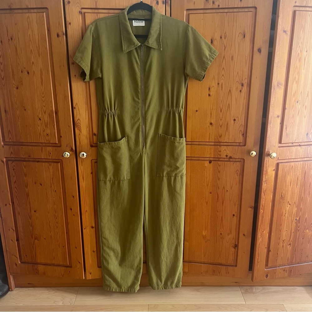 SOLD - Noble Utility Suit jumpsuit in “Moss Green” - Picture 7 of 10